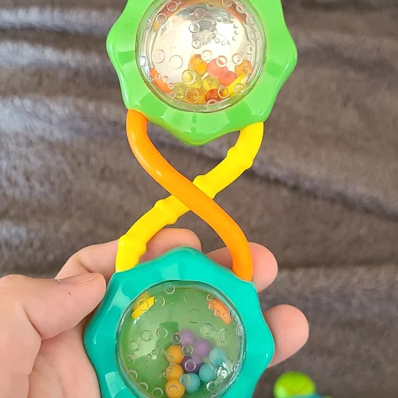 Two Colorful Baby Rattles - Picture 6 of 6